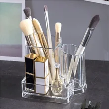 Настольная полка Кисть для макияжа сосуд бытовой прозрачный акриловый стол канцелярские пенал ручка контейнер