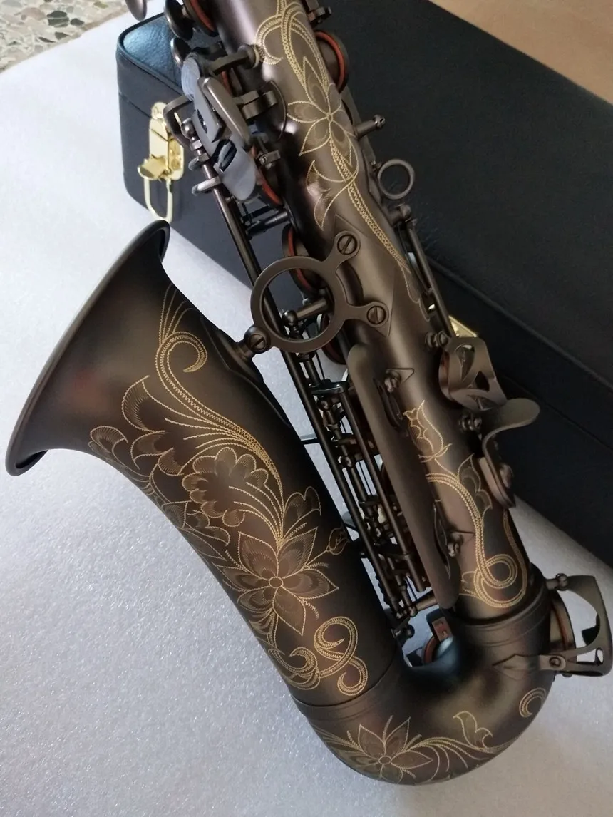 SUZUKI Alto Saxophone E flat Matte Black Nickel Plated Professional Musical Instruments Saxophone Students