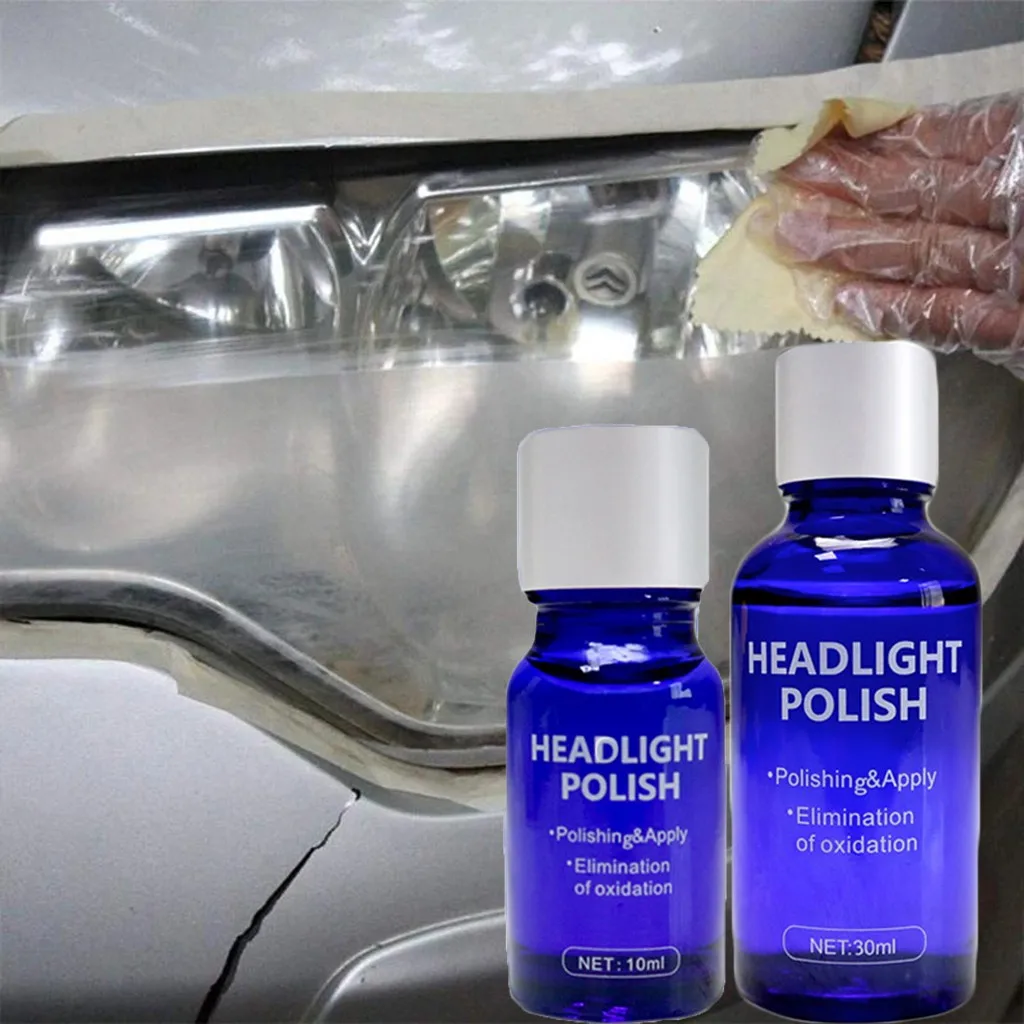 20ML/60ML 2PC Auto Headlight retreading agent lamp scratch oxidized bright plating crystal repair liquid suit