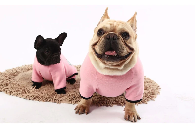 Осень-зима, одежда для домашних животных с Мопсом, французским бульдогом, одежда для собак, пижамы, хлопковые милые комбинезоны для собак с четырьмя ножками, одежда для полных собак PitBull Shih Tzu