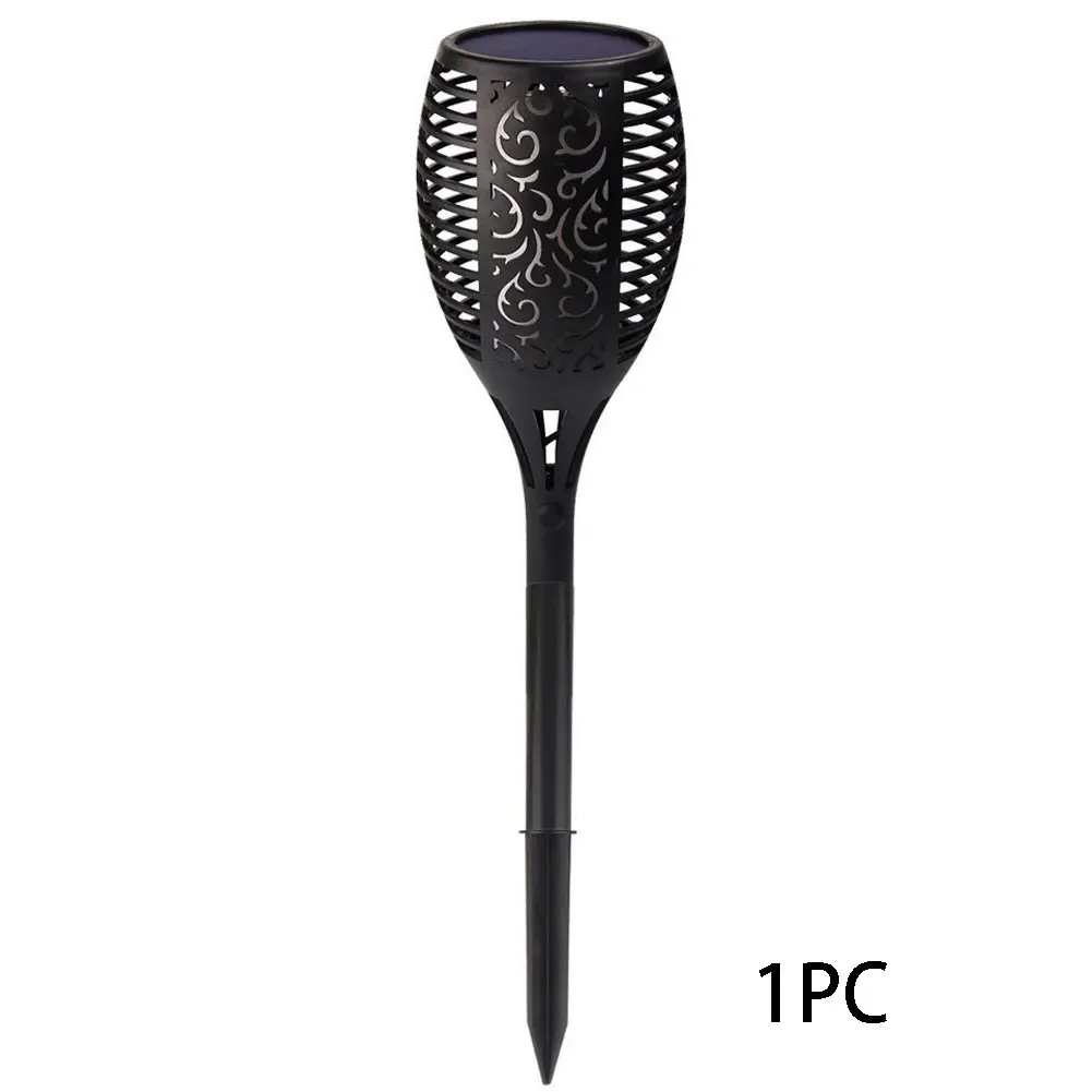 

96 LED Lamp Outdoor Spotlight Waterproof Flickering Flame Dancing On Off Button Garden Decoration Pathway Solar Light Torch Lawn