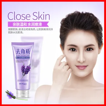 

BIOAQUA lavender silky muscle exfoliat Facial scrub Skin care chamfer shrink pores deep clean nourishing skin skin care 120*1