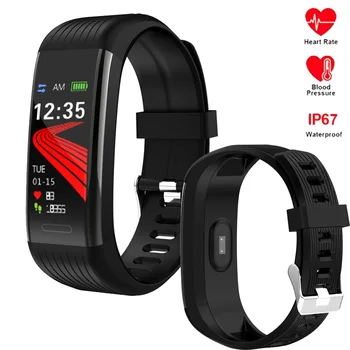 

R1 Fitness Bracelet Heart Rate Monitor Pedometer Smart Bracelet Blood Pressure Fitness Tracker Smart Watch Men Women Waterproof