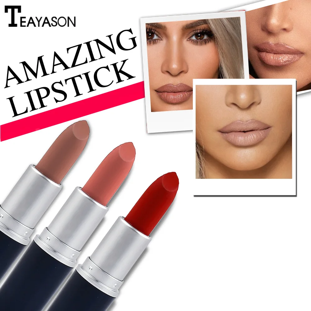 Waterproof Matte Lipstick Long Lasting Nude Tattoo Lips Make Up 10 Colors Lip Stick Cosmetics rouge 1 Waterproof Matte Lipstick Long Lasting Nude Tattoo Lips Make Up 10 Colors Lip Stick Cosmetics rouge 3