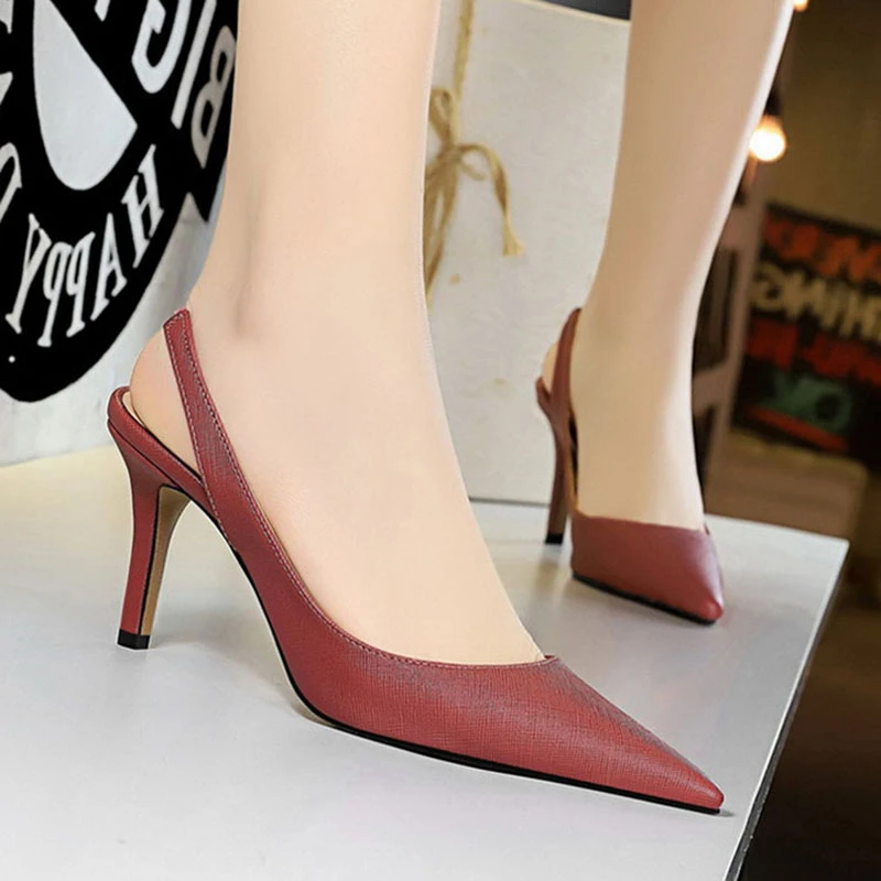 2019 otoño tacones para mujer puntiagudos nuevos altos moda femenina sexy fino con zapatos de mujer|Zapatos tacón de mujer| - AliExpress