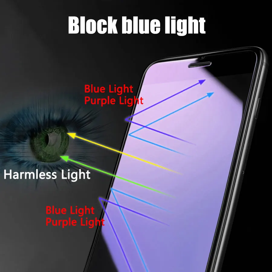 Tempered Glass For Huawei Nova 5i 5T 5Z P20 Lite 2019 Pro Anti Blue Purple Light Films Shockproof Screen Protective Protector | Мобильные