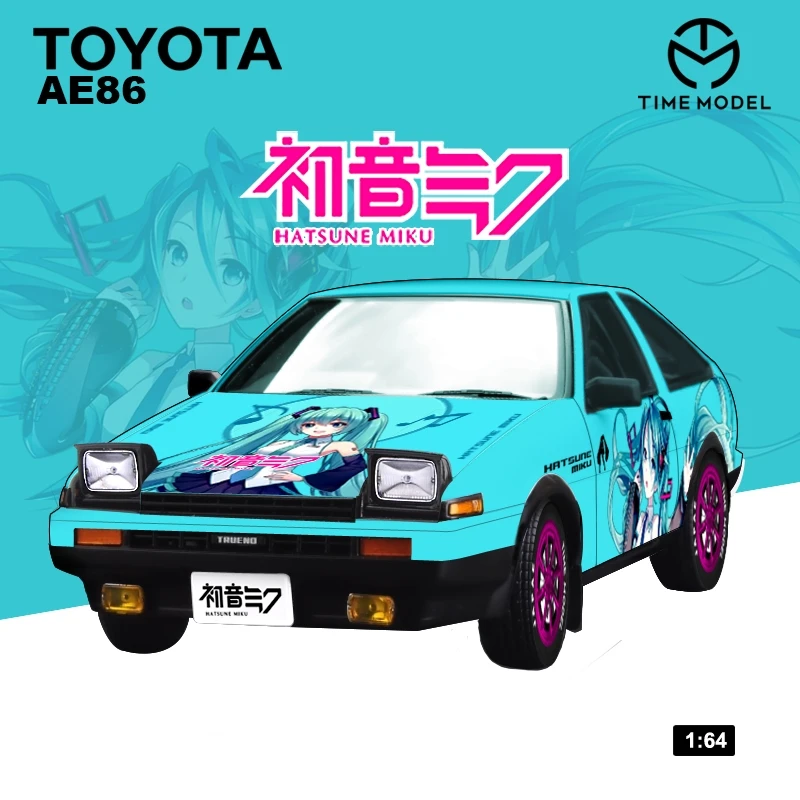 Simulation Racing Cartoon Anime Jointly Designed Time Model 1 64 Toyota Initial D Ae86 Gtr Alloy Car Model Kid Collect Toy Gift Diecasts Toy Vehicles Aliexpress