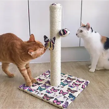 

1PCS Cat Scratching Post And Pad With Toy Foldable Cats Scratch Board And Post Joy Provider Pet Christmas Birthday Gifts Toys
