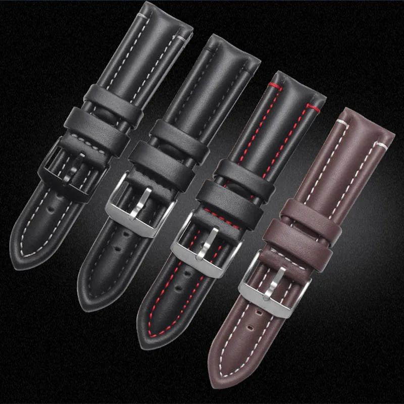 BRETA мужские часы из натуральной кожи 24 мм ремешок для 6251/6257/6501/9241/9247/0302/0321/BO-3050/8840 для Luminox