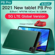 Tablette PC Android 8.0 de 10.0 pouces, avec 6 go de RAM, 128 go de ROM, Octa Core, MTK6797, 5G, GPS, Wifi