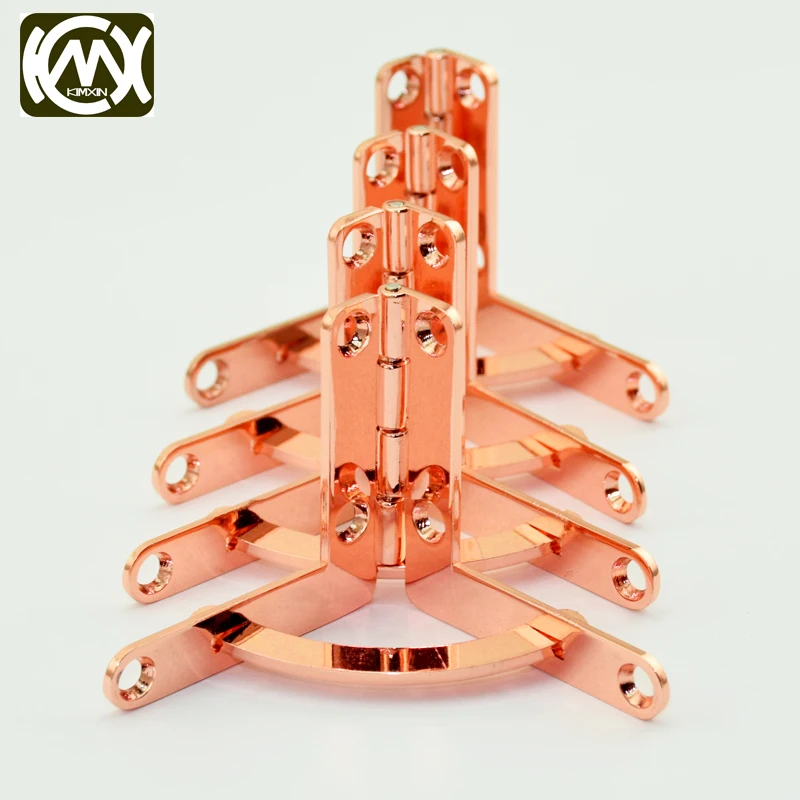 

kimxin sales 10pcs High quality Rose golden Jewelry box hinge Hardware for wooden boxes Watch box hinges Free shipping