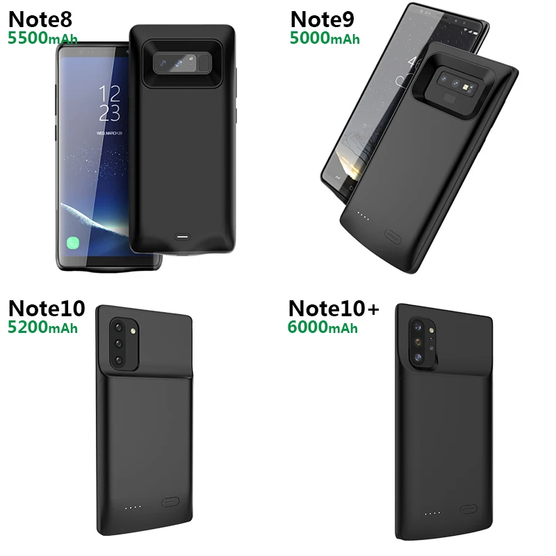 Мощность банк Батарея чехол для samsung Galaxy Note 9/8/10/10+ мА/ч. аккумулятор Externe для S7/S8/S9 Мощность банк чехол для S10/S10e/S10