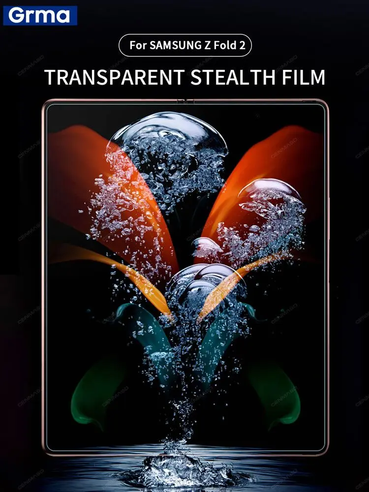 Grma HD Full Cover Screen Protector for Samsung Galaxy Z Fold Flip 3 2 5G Hydrogel Film Soft Lucent Anti Fingerprints Not Glass