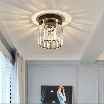 

Modern American Lighting Ceiling Crystal Lamp Ceiling Lights Aisle Led Ceiling Lamp Lustre Balcony Plafondlamp Light Fixture