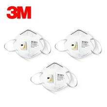 3 шт./лот, 3 м, 9501 в, Пылезащитная маска KN95, респиратор для твердых частиц, анти-туман, РМ2, 5, защита от гриппа, пыленепроницаемые защитные дыхательные маски