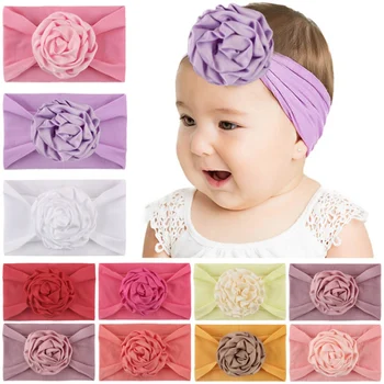 

Baby Cute Girls Lace Flower Print Headband Headwear Apparel Photography Prop Party Gift