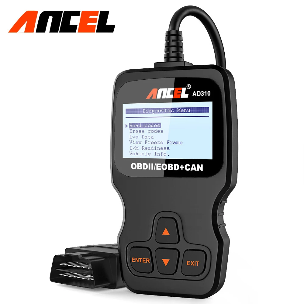 Details about   Ancel AD310 OBD2 Automotive Scanner OBD Car Diagnostic Tool in Russian Code 