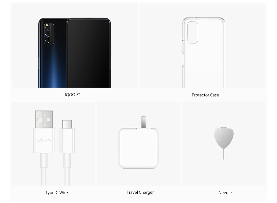 Vivo IQOO Z1 5G MediaTek 1000Plus телефон 4500 мАч большой аккумулятор 44 Вт флэш зарядка 8 Гб 256 ГБ