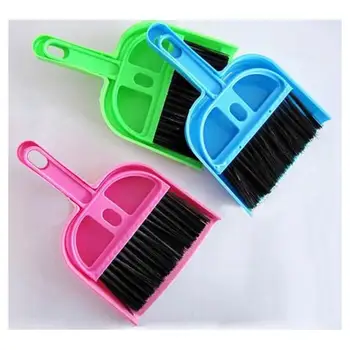 

Convenient Desktop Keyboard Sweep Cleaning Brush Small Broom Dustpan Plastic Clean Tools Mini Shovel Set Computer Brush