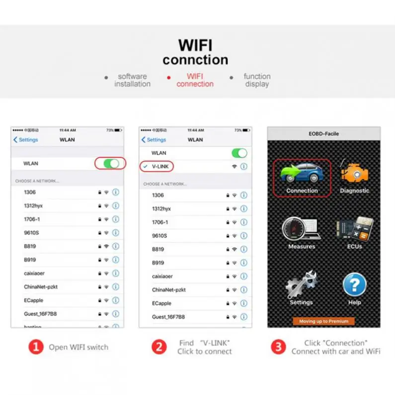ELM327 интерфейс Wi-Fi сканер Код читателей диагностические инструменты ODB2/OBDII протоколы Поддержка Android IOS