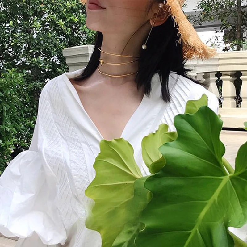 Heart multilayer open choker torque 