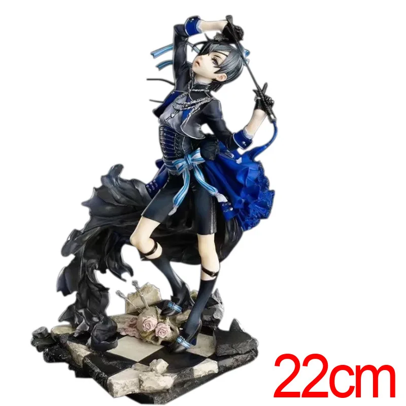 Новый черный дворецкий 22 см Kuroshitsuji Cie аниме фигурка ПВХ японского фигурки экшн и
