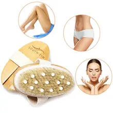 Принадлежности для ванной-два в одном Массажная щетка для тела, резиновый Массажер для удаления омертвевшей кожи, сухая щетка для тела