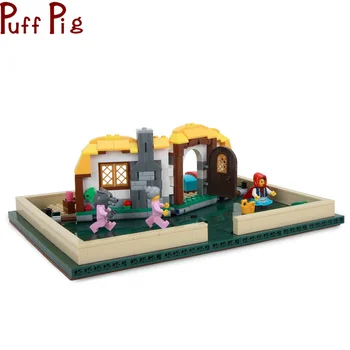 

Toys 859pcs City Pop-up Story Book Compatible Creator Fairy Tale Idea House Building Blocks Bricks for Children