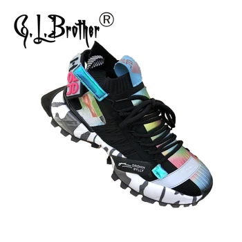 

G.L.BROTHER Womens Trainers Sneakers Women 2020 Sock Shoes Hypersoft Sneakers Dames Basketball Female