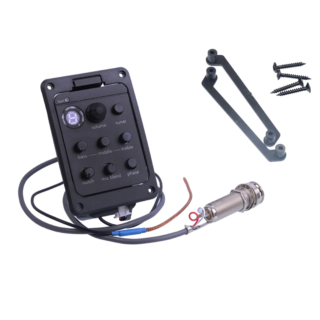 301 4 Band Guitar EQ Equalizer Pickup  Blend Preamp Pickup Tuner