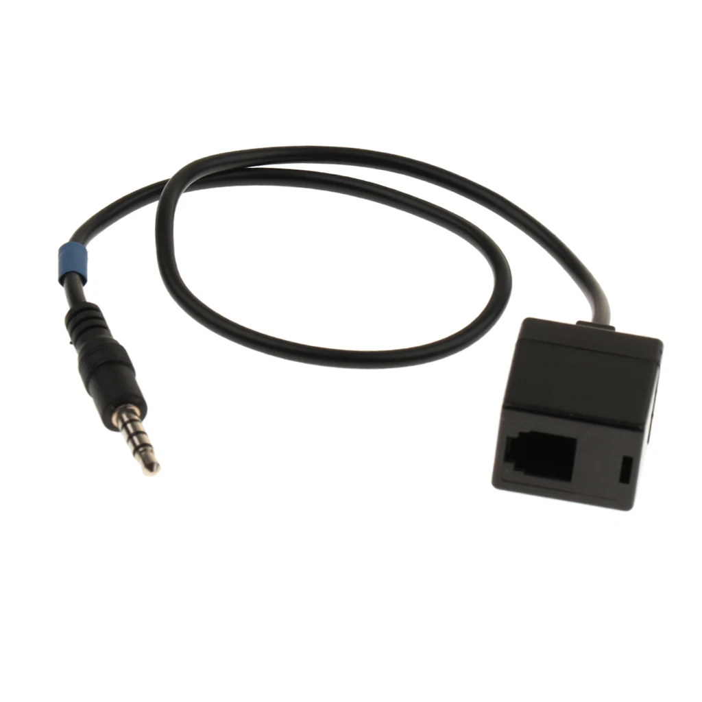 Headset Adapter Extension Cable 3.5mm Male Jack to RJ9 4P4C Female Converter - 40cm