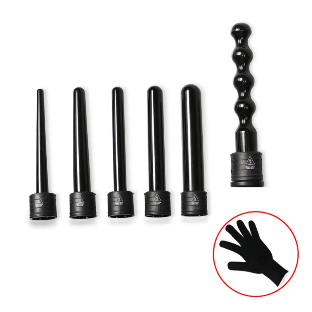 

Multifunctional 6 In 1 Ceramic Rotating Hair Curler Hair Curling Roller Wand Hair Curler Fashion Styling Tools