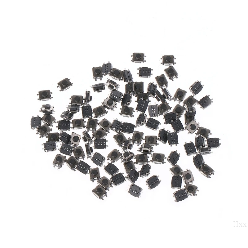 

100 Pcs 3x4x2mm 4 Pin SMD Micro Momentary Push Button Tactile Switch OOTDTY