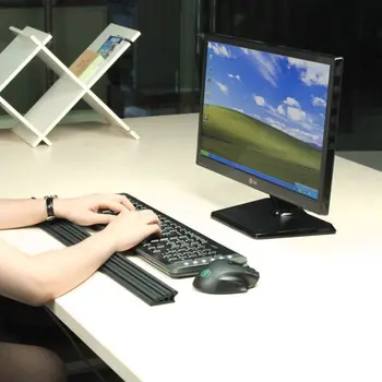 

Keyboard Wrist Rest Pad Anti-slip Soft Silicone Wrist Rest Cushion Anti-Fatigue Support Pad for Laptops Notebooks Keyboard