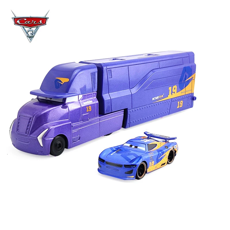 Disney Pixar Racing 2 3 Toy Lightning McQueen Jackson Storm Cruz Mike Uncle Truck 1:55 Alloy Model Car Children Toys Gift