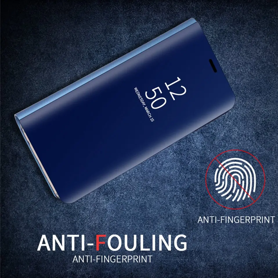 Умный зеркальный флип-чехол для samsung Galaxy Note 10 9 8 S10 S8 S9 плюс S10e J7 J5 J3 A7 A20 A10 M20 M30 A70 A50 крышка