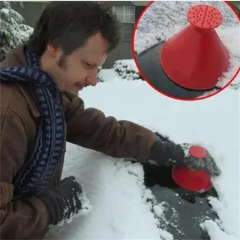 

Winter Essential - Magical Car Ice Scraper Auto Window Windshield Ice Scraper Oil Funnel Snow Remover Shovel Cone Deicing 2020 N