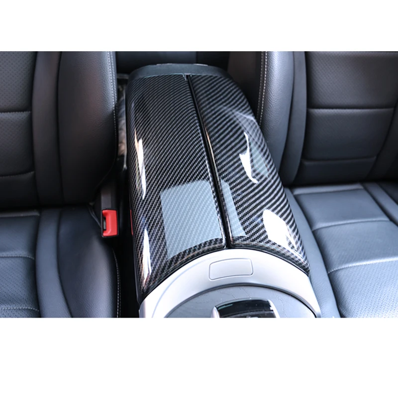 Для Mercedes Benz GLC260L C180L C260L GLC300L углеродное волокно цвет центральной консоли подлокотник коробка панель украшение крышка отделка ABS