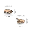 Мультяшная Веселая эмалированная брошь в виде жеста на руках, булавка, индивидуальный сплав, Значки для одежды, сумок, аксессуары, ювелирные... ► Фото 2/6