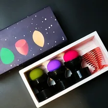 3 шт. Высокое качество косметический спонж идеальный коньяк губка для красоты перемешивание мягкая основа для макияжа инструменты