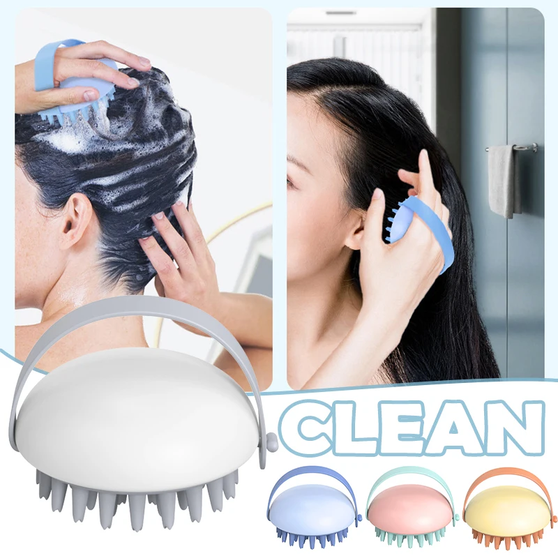 Силиконовая расческа для мытья тела уход за кожей головы и корней | Дом сад
