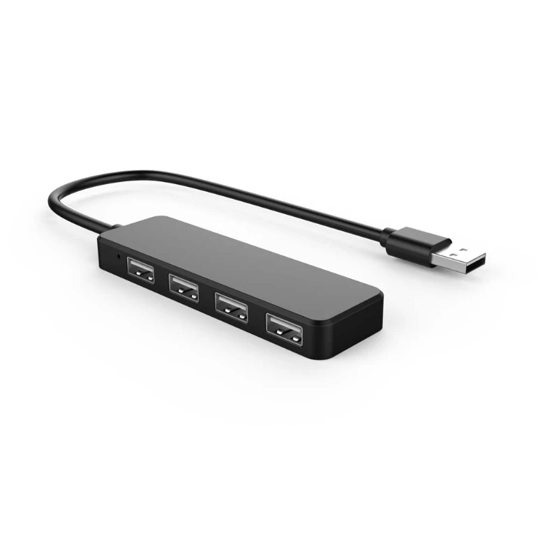 USB 2.0 4 Ports Hub Extension Splitter Adapter for Laptop PC Computer Charger