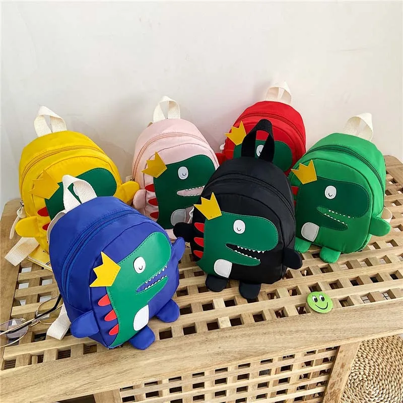 Mochila De Animales de dinosaurios para niños pequeños, mochila escolar de dibujos animados en 3D para guardería