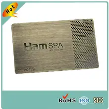 Изготовленная на заказ металлическая визитная карточка с медной отделкой, металлическая визитная карточка с гравировкой поверхности, матовая бронзовая визитная карточка VIP