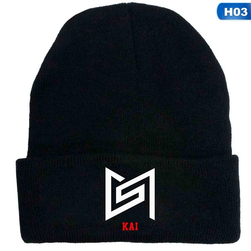 Осень зима мужская женская мода KPOP Super M Fans Hat djustable Skullies& Beanies - Цвет: 03