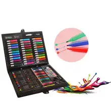 150 шт. детский художественный набор, детский набор для рисования, акварельная художественная живопись, пастельный карандаш для рисования, набор ручек, канцелярский инструмент, масляные принадлежности B8F2