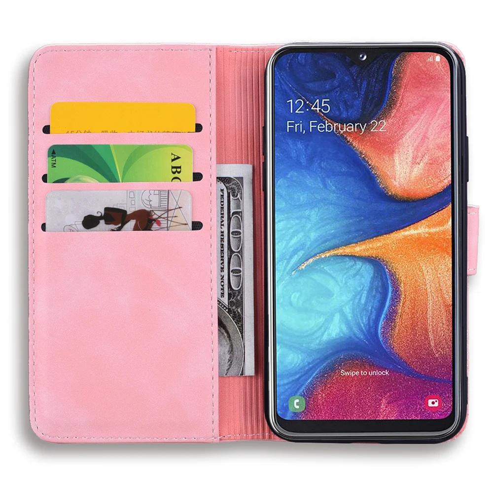 Чехол Note 10 для samsung Galaxy A20 A30 Book A40 A50 A70 A80 A10, чехол Note10 Plus, кожаный бумажник с 3D рисунком, чехол из ПУ кожи на ощупь