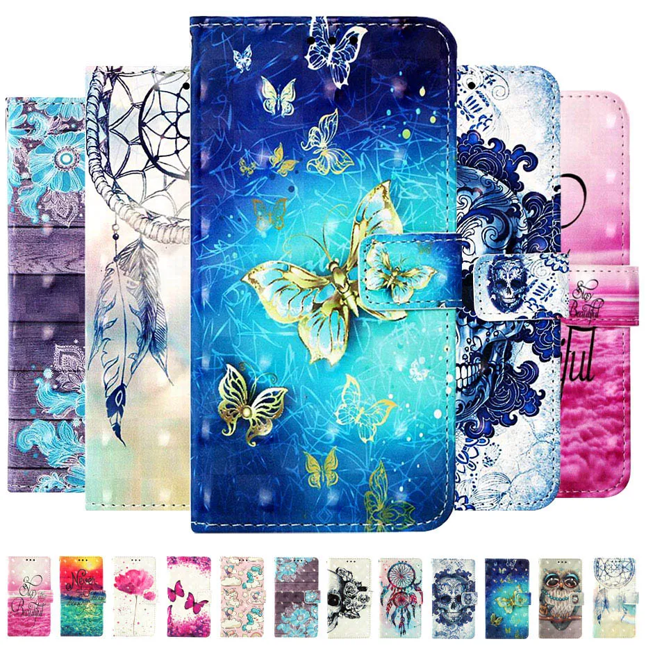

3D Painted Flip Case For Xiaomi Redmi Note 7 7 Pro Wallet Case PU Leather Phone Case Coque For Xiaomi Redmi Note 7Pro