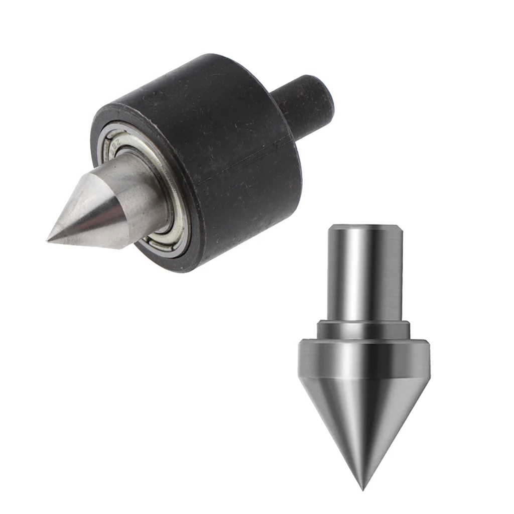 2Pcs Bearing Tailstock Center Metal Lathe Tailstock Drill Chuck Accessories