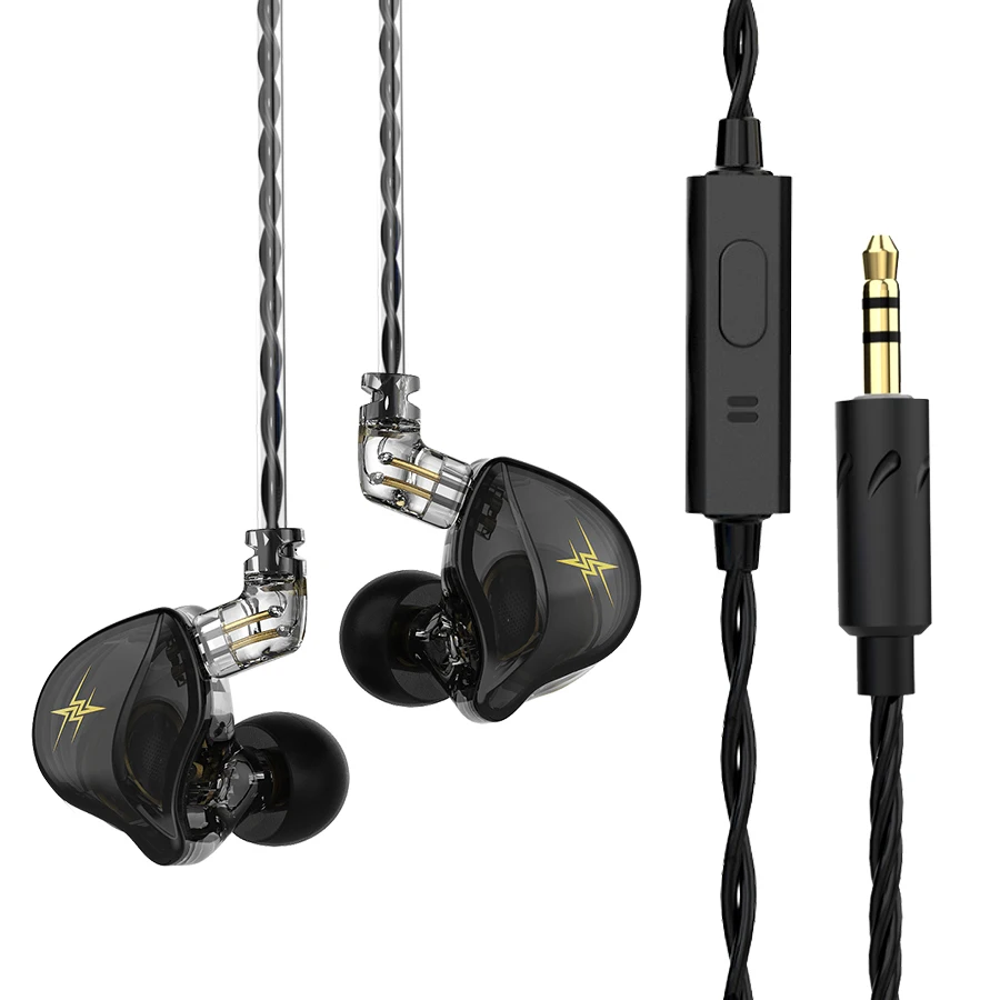 TWS グッズセット QKZ ZXT Dual Driver HiFi Earphone Detachable Wired